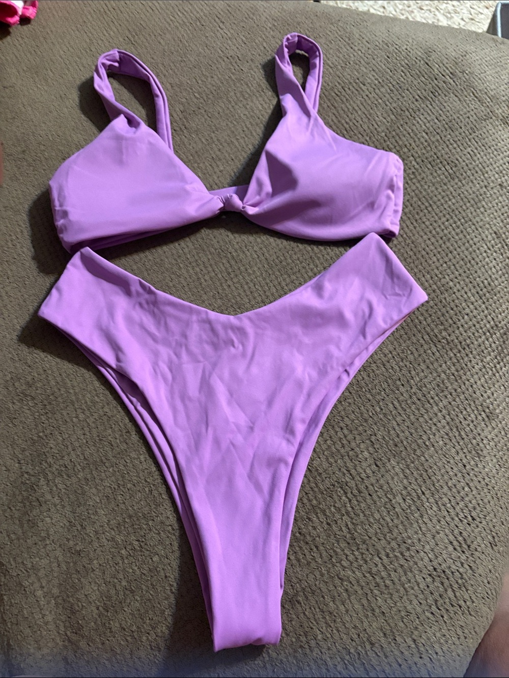 Girls' Lilac One-Piece Swimsuit - Classic Scoop